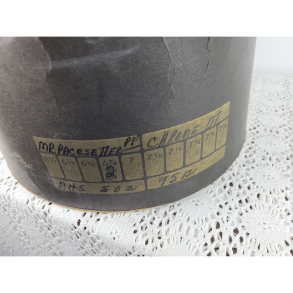 Antique Edwardian 1910 1900s Ostrich Feather Slocum Straw Works Wool Hat main image 4